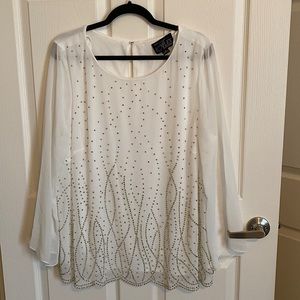 Alex Evenings Long Sleeve Blouse